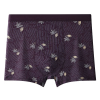 莫代尔高腰男士内裤肥佬加大码宽松深裆四角胖子时尚印花平角裤头