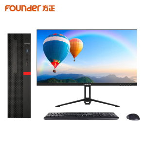 方正(Founder)国产台式机电脑10升(PHI1BB0A )I5-12400/16G/256G固态+1T/27英寸