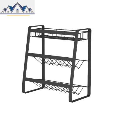 厨房调料置物架调味料架油盐酱醋收纳架调味品酱油瓶佐料台面架子 三维工匠