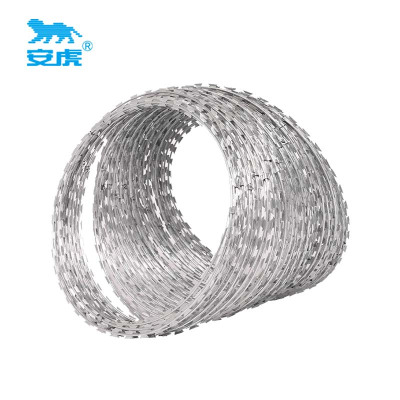 安虎 不锈钢刀片刺绳 圈径30cm长度10m 卷