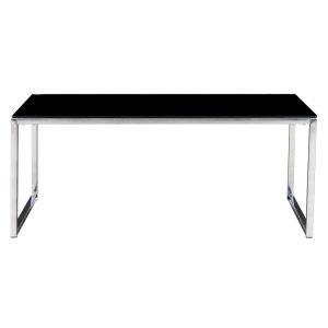 慧采云 办公家具茶几简约会客接待钢化玻璃茶几边桌不锈钢支架方茶几 长茶几