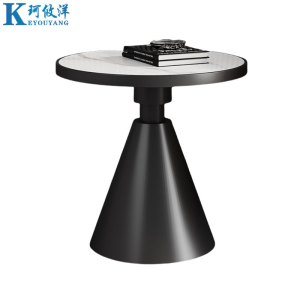 珂攸洋茶几黑色白面600*600*600mm张