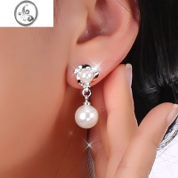 JiMi气质简约珍珠耳环2022年新款耳坠女高级感无耳洞耳夹配旗袍的耳饰