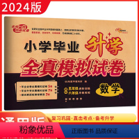 数学 小学升初中 [正版]2024版小学毕业升学全真模拟试卷 数学 备考2024年小考毕业会考重点中学招生 小升初数学专