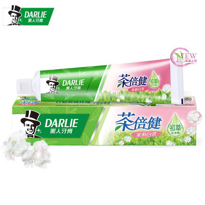 黑人茶倍健牙膏茉莉白茶140g成人牙膏——默认尺寸