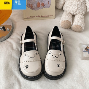 聚范大头娃娃lo鞋子女日系软妹jk小皮鞋可爱学院风玛丽珍鞋Lolita单鞋