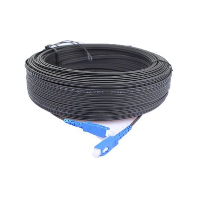 单芯光钎线成品皮线光纤光缆家用光纤线室外线延长线户外跳线黑色国标电信级30米BASN