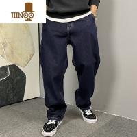 YANXU美式休闲痞帅水洗复古原浆牛仔裤男直筒宽松高街百搭阔腿裤