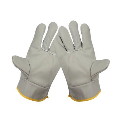 SICURO牛皮帆布手套劳保手套耐磨电焊手套ZAST007