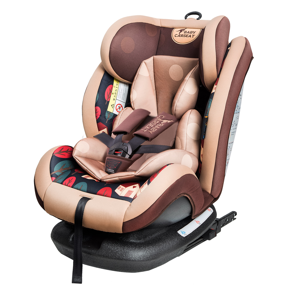 贝贝卡西汽车儿童安全座椅bbc-q5 静谧丛林