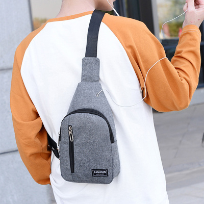 顺丰配送-小背包小包胸包新款运动手机包男士包包单肩包布包男包包斜挎包GYB200818HUI