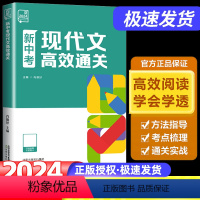 新中考现代文 全国通用 [正版]2024新版现代文高效通关 新中考语文阅读理解专项训练书初中生初一初二七年级八年级议论文