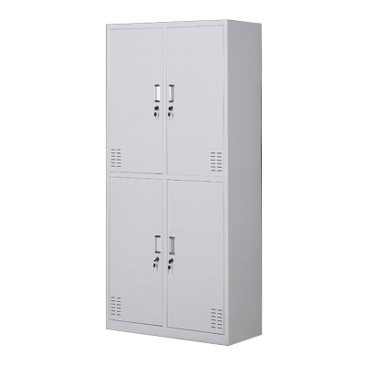 风雷动更衣柜员工铁皮柜健身房宿舍储物柜带锁存包柜收纳柜钢制四门更衣柜