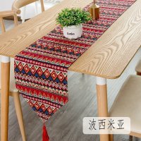北欧桌旗 棉麻家用桌布电视柜长桌旗欧式茶几现代简约轻 波西米亚 30*140cm(适合80-100cm左右桌子茶几柜子)