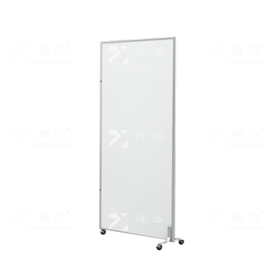 臻远 ZY-PF21 办公室移动屏风隔断现代简约移动折叠屏风推拉隔断墙组装 定制全板式每平方单价