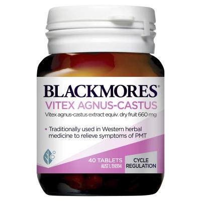 澳佳宝Blackmores 圣洁莓天然草本精华 40粒 1瓶 平荷尔蒙片缓解经前不适备孕排卵经期不适 澳洲进口