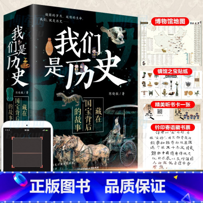 我们是历史:藏在国宝背后的故事(共4册) [正版]我们是历史藏在国宝背后的故事共4册儿童历史百科中国宝文物科普大全 绘本