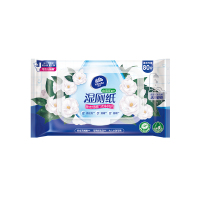 维达山茶花精华湿厕纸80片单包装 大包母婴可用厕所家用卫生擦屁股私处可冲马桶湿巾纸厕纸