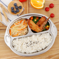 美厨(maxcook)304不锈钢餐盘饭盒碗 盘碟加厚儿童分格餐具饭碗 创意卡通大嘴猴系列 MCFT707