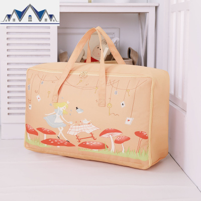 幼儿园棉被子收纳袋装被褥儿童衣物的卡通收纳整理袋打包手提袋子 三维工匠收纳包