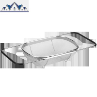 可伸缩沥水架不锈钢沥水篮水晾碗筷碟盘洗碗池洗菜盆厨房置物架 三维工匠