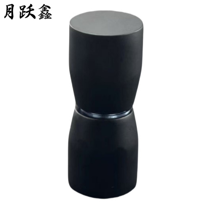 月跃鑫 门把手 直径38mm黑色锻形拉手 个