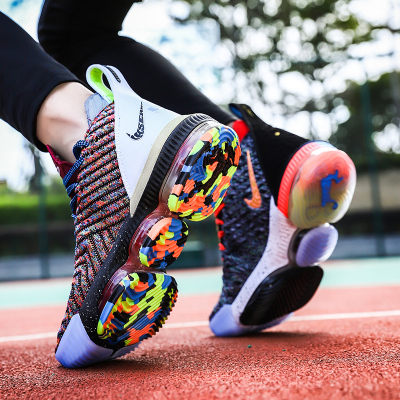 联名款正品詹姆斯16代aj1男鞋联名篮球鞋鸳鸯全明星king欧文5代海绵宝宝运动鞋鸢乐