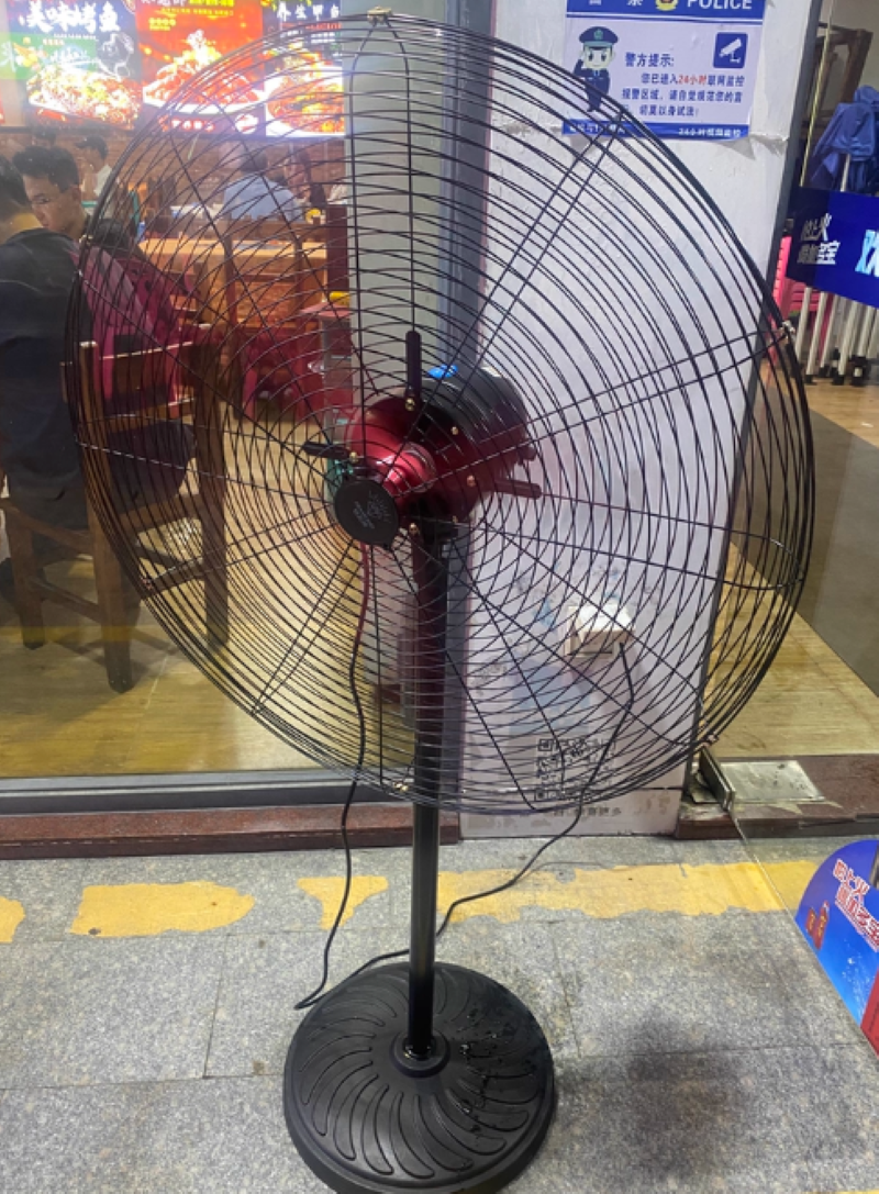 钻石牌750型黑色落地铝叶 铜线电机