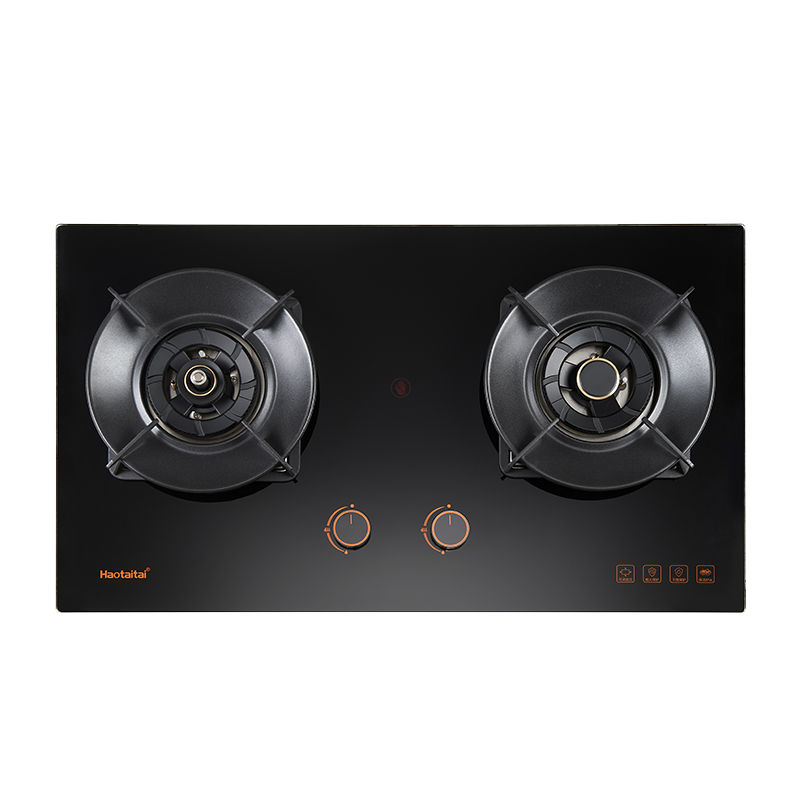 Haotaitai好太太燃气灶JZY-X407 4.8kW大火力左灶智能防干烧安全灶可调底壳保洁铝炉头 精铜燃烧器