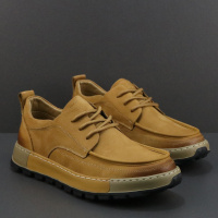 真皮头层牛皮休闲皮鞋男2026春季新款英伦复古潮流百搭透气男鞋子