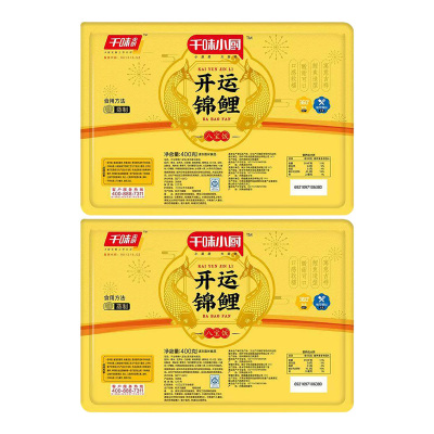 千味央厨八宝饭馅料饱满甜而不腻开袋即蒸半成品开运锦鲤款400g*2袋