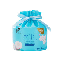 清风棉柔巾80段*1卷多功能卷状干湿两用厚实柔软BCB80J