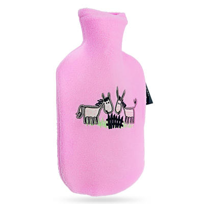 德国进口 费许fashy注水式热水袋 暖水袋 暖脚暖手腰肩颈 经期暖腹 小号配布套款 保暖用品0.8L