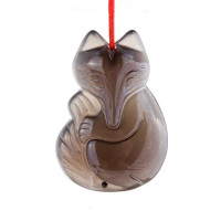 梦克拉 Mkela 黑曜石吊坠 火狐 民族风