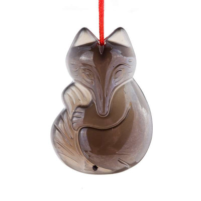 梦克拉 Mkela 黑曜石吊坠 火狐 民族风