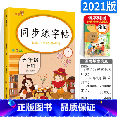 五上 语文 [正版]2024春小学生练字帖小学生一年级二三四五六年级上册下册语文同步练字帖人教版控笔训练硬笔书法每日一练