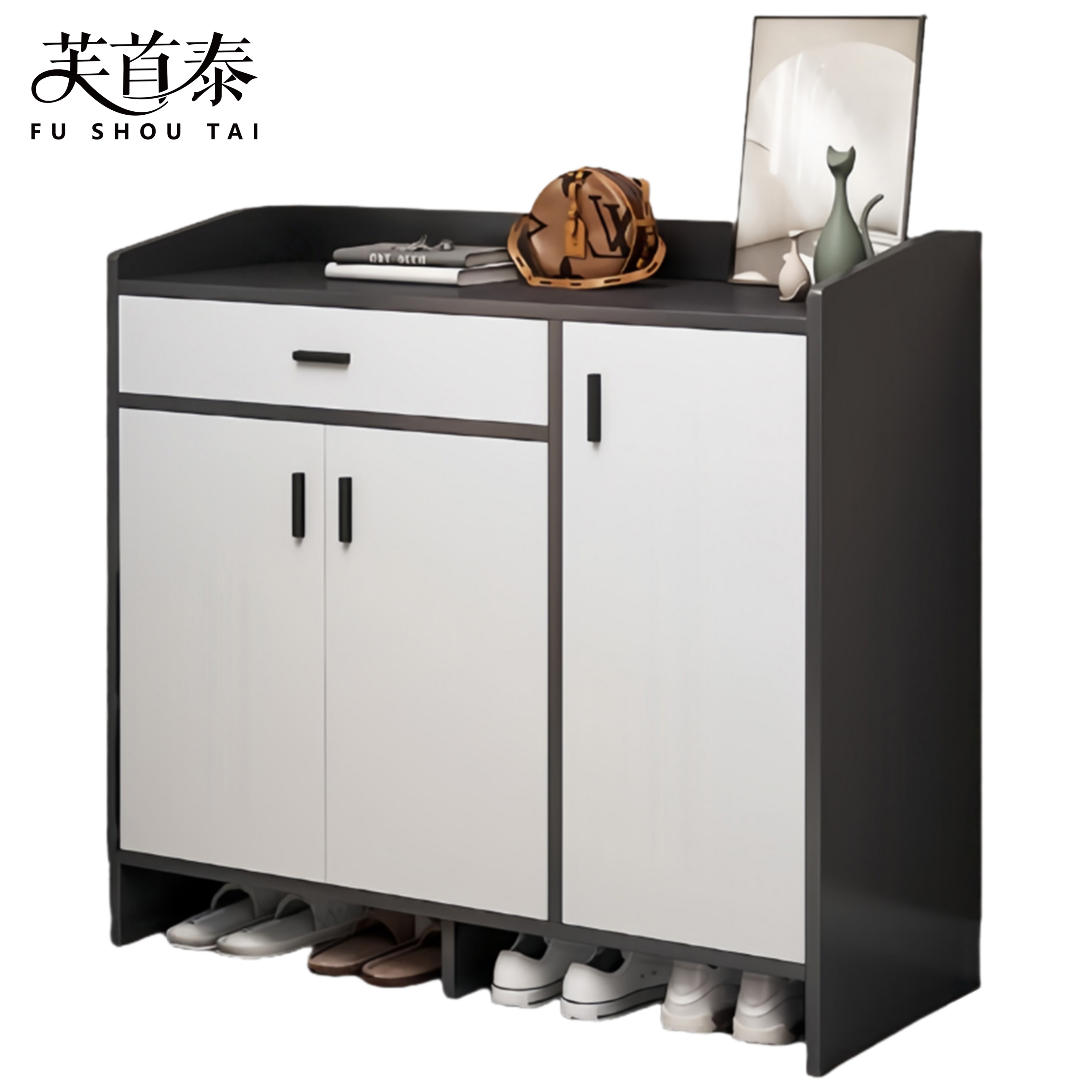 芙首泰鞋柜三门一抽900*300*800mm个