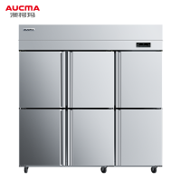 澳柯玛(AUCMA)VCF-1360AJ六门冰箱商用冰柜不占地冷冻厨房酒店4开立式