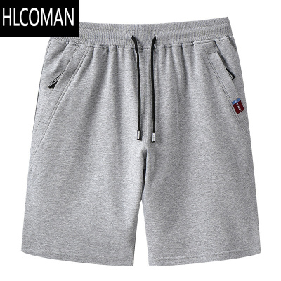 HLCOMAN夏季男士短裤运动休闲中裤宽松大码中年薄款居家五分裤男马裤