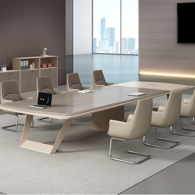 烤漆会议桌长桌大型办公室长条桌椅组合洽谈接待