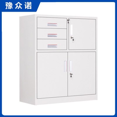 豫众诺 钢制文件柜 三斗保下节柜 台