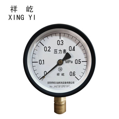 祥屹 压力表 Y100 0-0.6Mpa 块