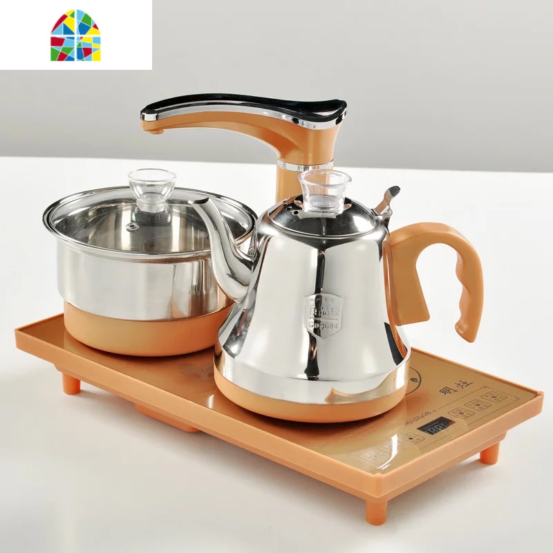 家用电磁炉玻璃茶具全自动上水电热烧水茶炉茶道抽水茶壶 FENGHOU 全自动经典黑电热炉(2壶)烧水壶