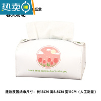 敬平恒素nice黄花车载纸巾盒挂式椅背车用扶手箱高级感创意收纳抽纸盒 春天郁金香[车载纸巾盒]