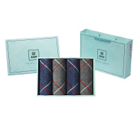 景福莱 彩格毛巾4件套 JFL-CGMJ4JT /盒