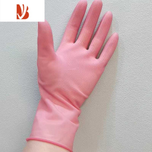 三维工匠轻薄高弹紧贴短筒乳胶家务清洁洗碗防滑防水洗车女士胶皮橡胶手套