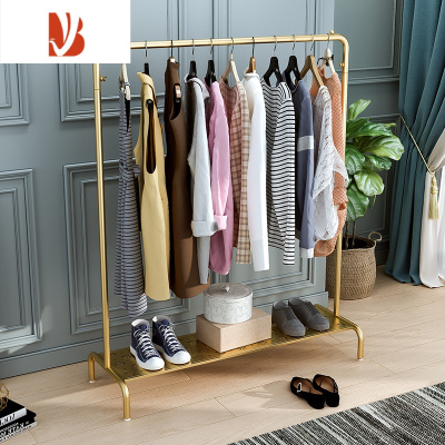 三维工匠衣架落地卧室挂衣架家用客厅网红轻奢晾衣架简易衣帽架凉衣服杆