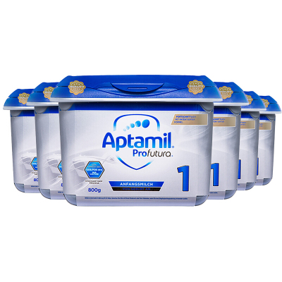 aptamil德国爱他美婴幼儿配方奶粉白金版1段800g/罐安心罐0-6个月*6罐组合装