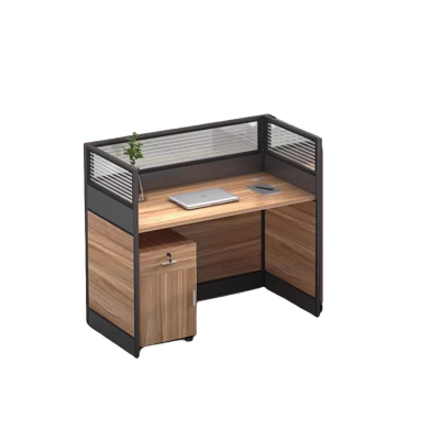 迅迈 单人位含柜1200*600*1100mm员工位 简约现代工位屏风职员办公桌