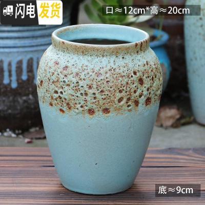 三维工匠花盆粗陶罐多肉花盆大号老桩花盆陶瓷高创意红陶盆栽花盆 F-383 大花盆容器